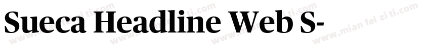 Sueca Headline Web S字体转换